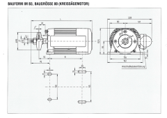 Kreissägemotor 3,0 KW / 400 V / 2800 U/min.