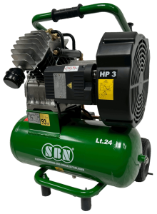 Kolbenkompressor / Baustellenkompressor 351/10/2/24 W, fahrbar