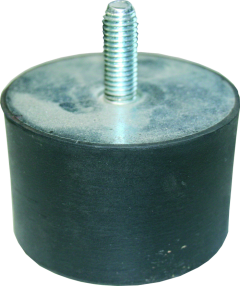 Gummischwingelement M 10 x 27 Durchm. 70 mm, Höhe 45 mm,1xAG
